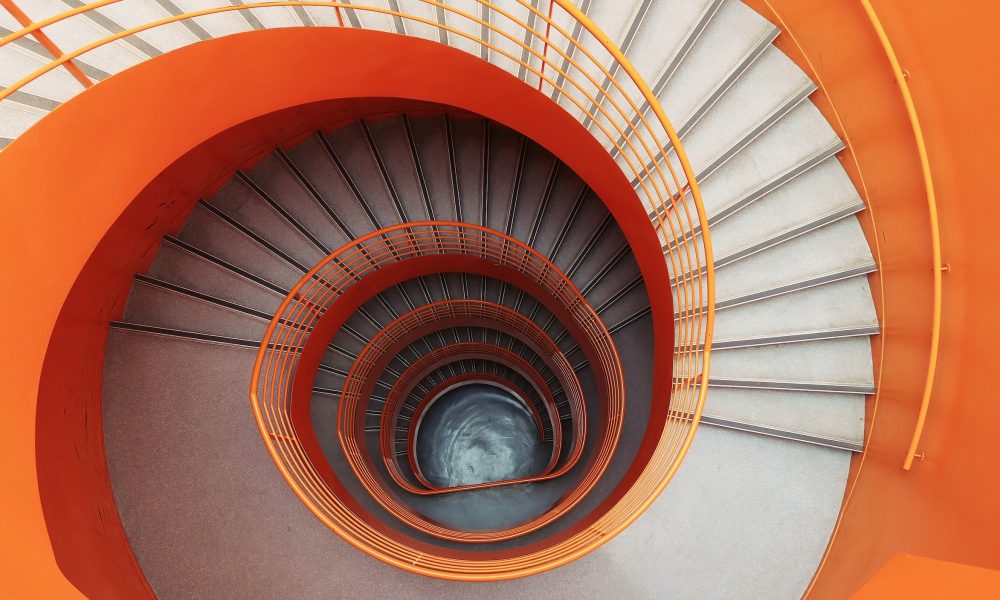 orange staircase